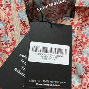 Reformation Jess Dress in Dulce - NWT